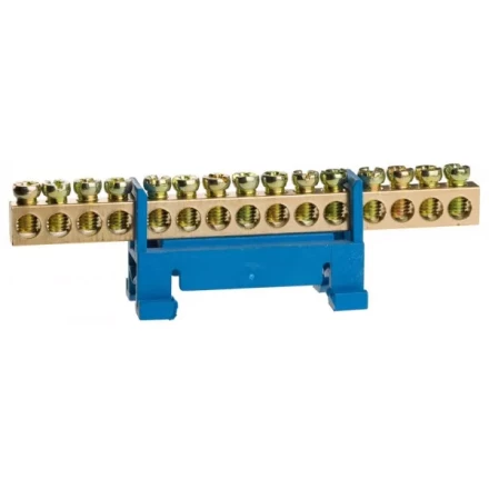 Шина СВЕТОЗАР нулевая на изоляторе типа "Стойка"макс. ток 100А, 5,2мм, 15 полюсов 49806-15 купить в Нижневартовске