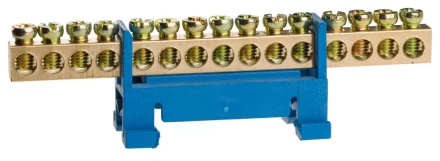 Шина СВЕТОЗАР нулевая на изоляторе типа "Стойка"макс. ток 100А, 5,2мм, 15 полюсов 49806-15 купить в Нижневартовске