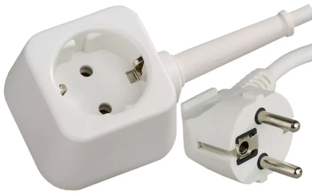 Удлинитель-шнур, 5 м, 3500 Вт, 1 гнездо, ПВС 3x1 мм2, СВЕТОЗАР SV-55013-5 купить в Нижневартовске