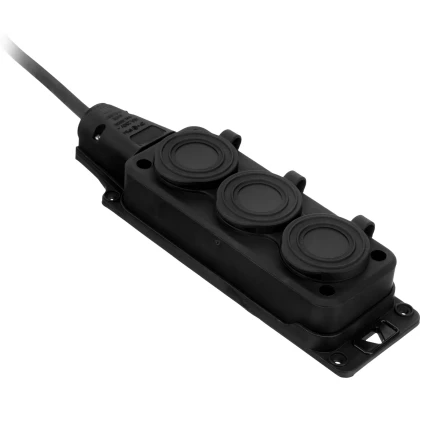 Удлинитель-шнур силовой Denzel Top Series 37421, КГТТ, 10м, 3 розетки, 3 x 1,5 мм, 3 м купить в Нижневартовске