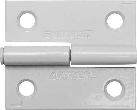 Петля дверная STAYER &quot;MASTER&quot; разъемная, цвет белый, левая, 50мм 37613-50-2L купить в Нижневартовске