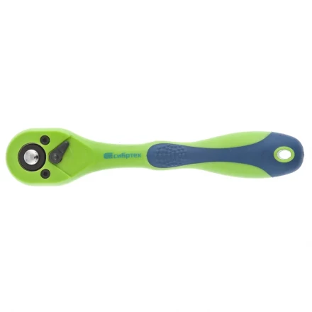 Ключ трещотка двухкомпонентная рукоятка 3/8 СИБРТЕХ артикул 14008 купить в Нижневартовске