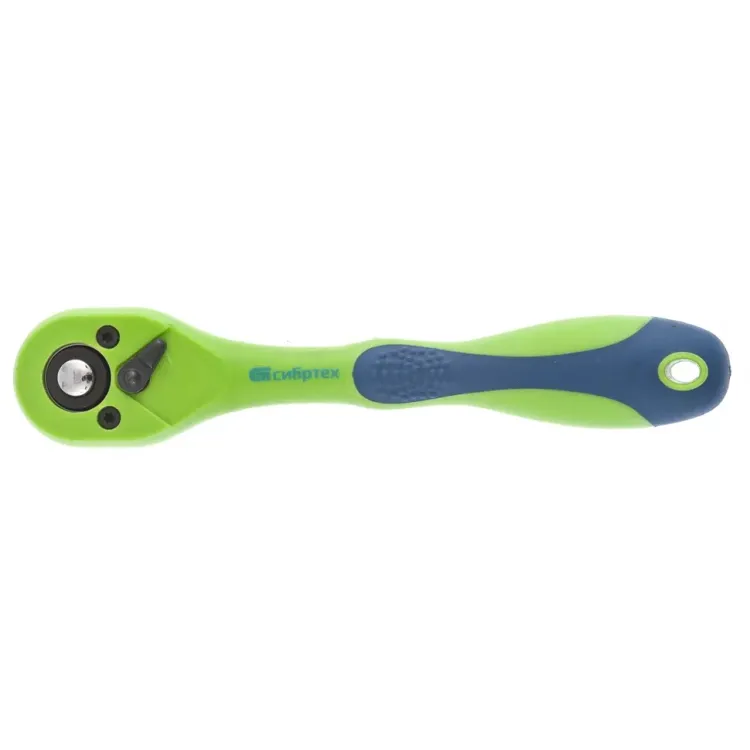 Ключ трещотка двухкомпонентная рукоятка 3/8 СИБРТЕХ артикул 14008 купить в Нижневартовске