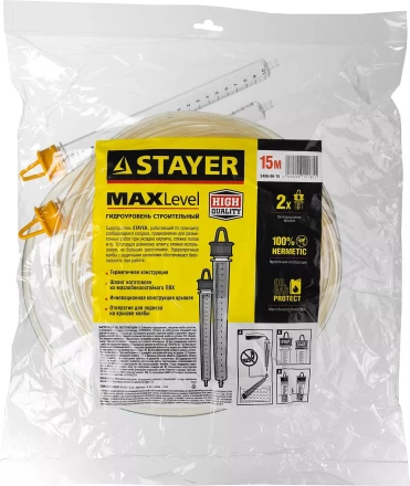 Гидроуровень STAYER "MASTER" с усиленной измерительной колбой большого размера, d 6мм, 15м 579442 купить в Нижневартовске