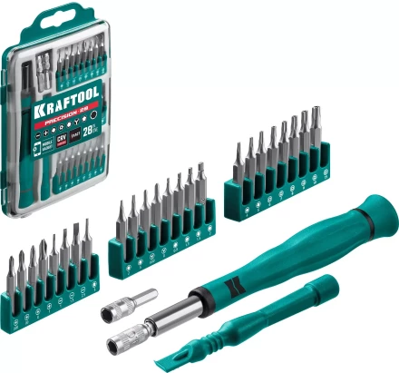 Набор Precision-28: для точных работ и всех видов мобильных устройств, двухкомпонентная рукоятка, Сr-V 25677 купить в Нижневартовске