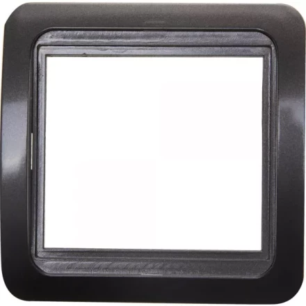 Панель СВЕТОЗАР "ГАММА" накладная, цвет темно-серый металлик, 1 гнездо SV-54145-DM купить в Нижневартовске