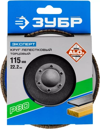 Круг лепестковый торцевой КЛТ 1 ЗУБР "МАСТЕР" 36590-115-40 купить в Нижневартовске