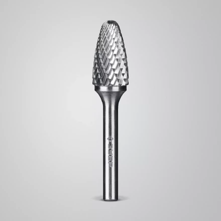 Зубр Твердосплавная борфреза F - парабола с закругленным углом, 14 х 25 мм, радиус 3.5 мм (28805-14-25) купить в Нижневартовске