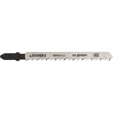Полотна STAYER &quot;STANDARD&quot;, T101D, для эл/лобзика, HCS, по дереву, фанере, чистый рез, EU-хвост., шаг 4мм, 74мм, 2шт 159472-4_z01 купить в Нижневартовске