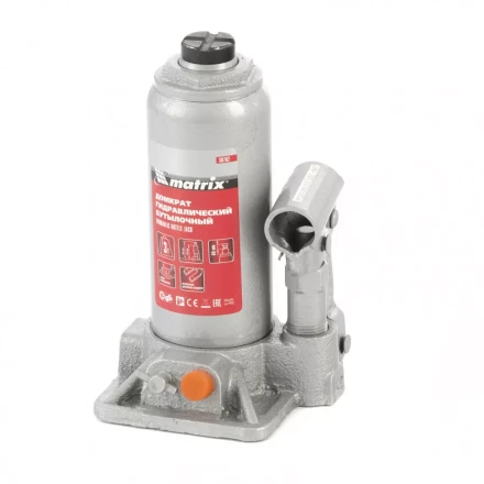 Домкрат гидравлический бутылочный 3 т h подъема 178-343 мм Matrix 50762 купить в Нижневартовске