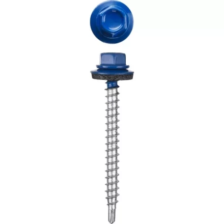 Саморезы СКД кровельные, RAL 5005 синий насыщенный, 51 х 4.8 мм, 1 200 шт, для деревянной обрешетки, STAYER 30300-48-051-5005 купить в Нижневартовске