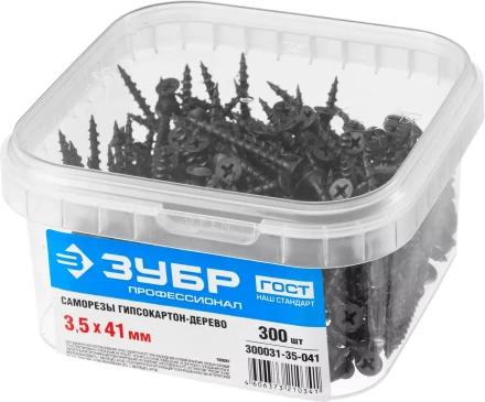 Саморезы ЗУБР СГД 16 х 3.5 мм фосфатированное покрытие 1000 шт Профессионал 300031-35-016 купить в Нижневартовске