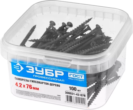 Саморезы ЗУБР СГД 16 х 3.5 мм фосфатированное покрытие 1000 шт Профессионал 300031-35-016 купить в Нижневартовске