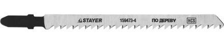 Полотна STAYER "STANDARD", T301CD, для эл.лобзиков, HCS, по дереву, фанере, ДВП, ДСП, быстр точный рез, EU-хвост., 100/4мм, 2шт 159473-4 купить в Нижневартовске