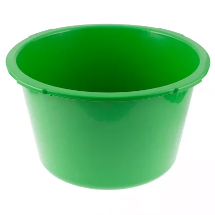 Таз круглый строительныйй зеленый 30 л Россия Сибртех 81456 купить в Нижневартовске