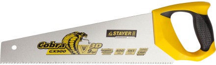 Ножовка STAYER &quot;PROFI&quot; &quot;COBRA&quot; GX900, трехгранный японский зуб, импульсная закалка, 2-х комп ручка, 9 TPI, 400мм 1514-40_z02 купить в Нижневартовске