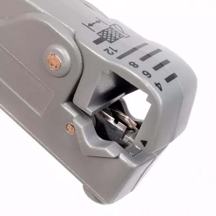 Стриппер КВТ КС-332 для снятия изоляции с коаксиального кабеля (85449) купить в Нижневартовске