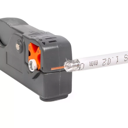 Стриппер КВТ КС-332 для снятия изоляции с коаксиального кабеля (85449) купить в Нижневартовске