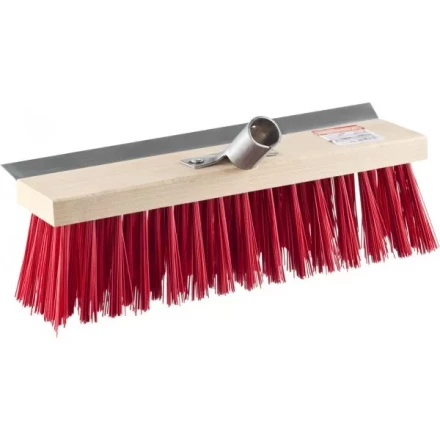 Щетка GRINDA "EURO" уличная без ручки, с мет скребком, буковая колодка, жесткая щетина, мет держатель для черенка, 30см 39195-30 купить в Нижневартовске