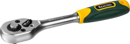 Трещотка для торцовых головок KRAFTOOL &quot;EXPERT&quot;, Сr-V сталь, 72 зубца, 1/4&quot; 27791-1/4_z02 купить в Нижневартовске
