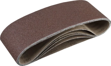 Лента шлифовальная бесконечная ЗУБР "СТАНДАРТ" на тканевой основе, для ЛШМ, P80, 100х610мм, 5 шт 35343-080 купить в Нижневартовске