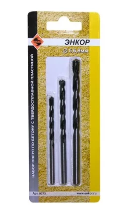 Набор сверл д/бет. 3шт ф5,6,8мм 1/100 9373 купить в Нижневартовске