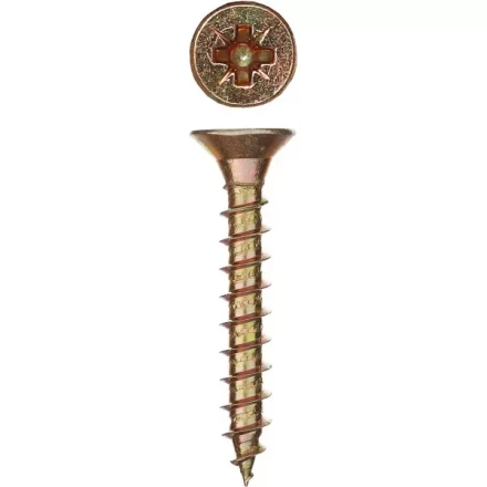 Шурупы ЗУБР "МАСТЕР" по дереву желтопассивированные, 3.0x25мм, 70шт 300396-30-025 купить в Нижневартовске