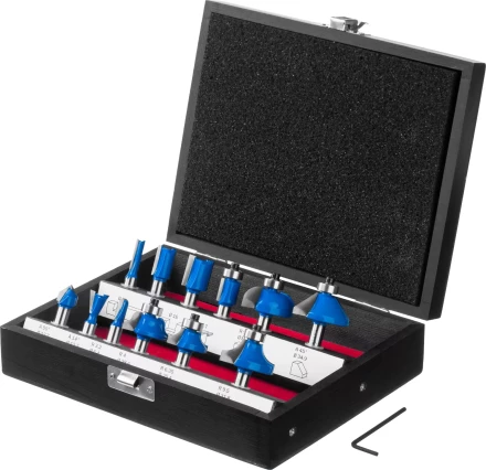 ЗУБР 12 шт, набор профильных фрез по дереву, Профессионал (28796-H12) купить в Нижневартовске