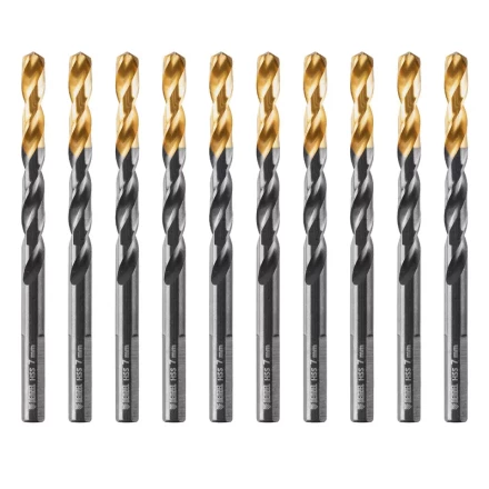 Сверло по металлу, 7 мм, HSS-Tin, Golden Tip, 10 шт. Denzel 717217 купить в Нижневартовске