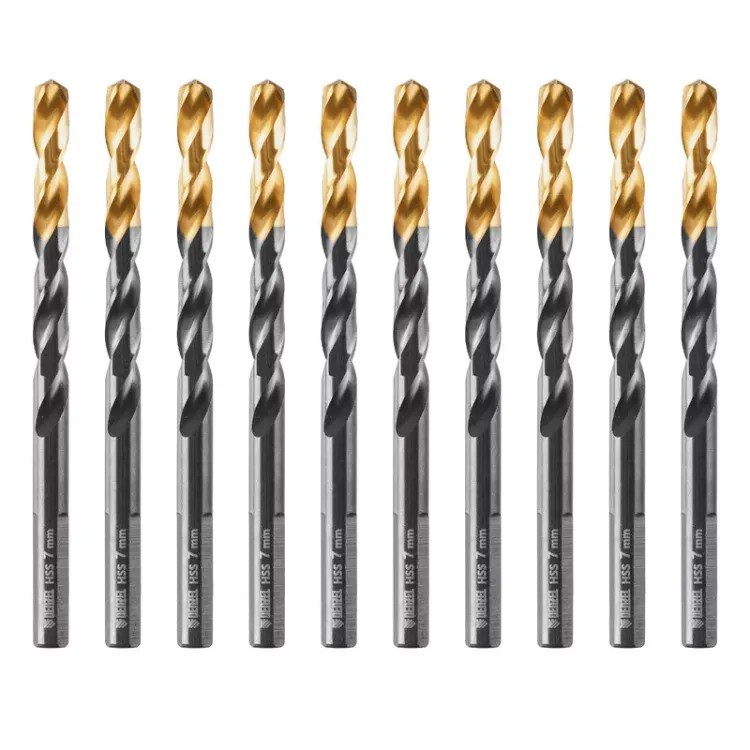 Сверло по металлу, 7 мм, HSS-Tin, Golden Tip, 10 шт. Denzel 717217 купить в Нижневартовске