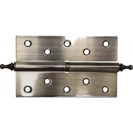 Петля дверная разъемная ЗУБР "ЭКСПЕРТ", 1 подшипник, цвет ст. латунь (AB), правая, с крепежом, 125х75х2,5мм,2шт 37605-125-5R купить в Нижневартовске