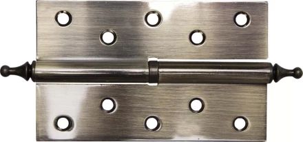 Петля дверная разъемная ЗУБР "ЭКСПЕРТ", 1 подшипник, цвет ст. латунь (AB), правая, с крепежом, 125х75х2,5мм,2шт 37605-125-5R купить в Нижневартовске