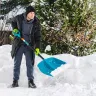 Лопата для уборки снега Palisad 61678, полипропилен, 450х450х1355 мм, алюминиевый черенок, усиленная, LUXE купить в Нижневартовске