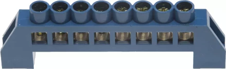 Шина СВЕТОЗАР нулевая, в изоляц оболочке, 6х9мм, 8 полюсов, макс. ток 100А 49805-08 купить в Нижневартовске