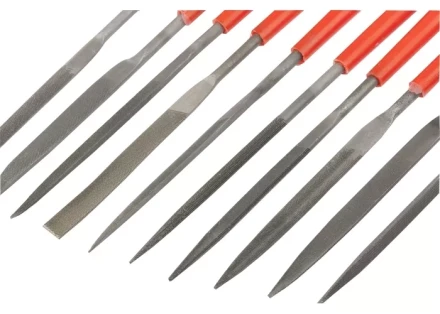 Набор надфилей 180 х 5мм 10 шт пластиковые рукоятки MATRIX 15824 купить в Нижневартовске