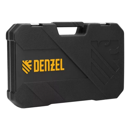 Набор инструментов Denzel 15801, 1/2", 1/4", CrV, S2, пластиковый кейс, 64 предмета купить в Нижневартовске