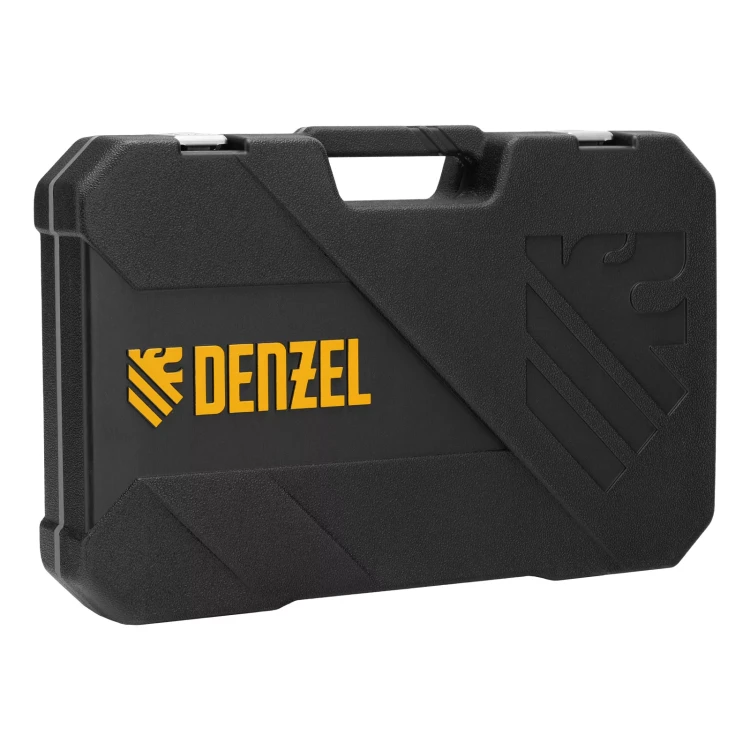 Набор инструментов Denzel 15801, 1/2", 1/4", CrV, S2, пластиковый кейс, 64 предмета купить в Нижневартовске