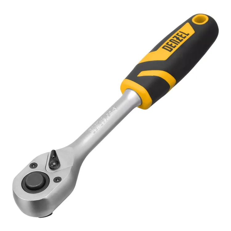 Набор инструментов Denzel 15801, 1/2", 1/4", CrV, S2, пластиковый кейс, 64 предмета купить в Нижневартовске