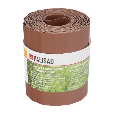 Бордюрная лента Palisad, 15х900 см, полипропиленовая, коричневая, Россия 644847 купить в Нижневартовске