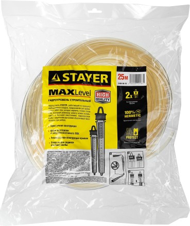 Гидроуровень STAYER &quot;MASTER&quot; с усиленной измерительной колбой большого размера, d 6мм, 25м 579452 купить в Нижневартовске