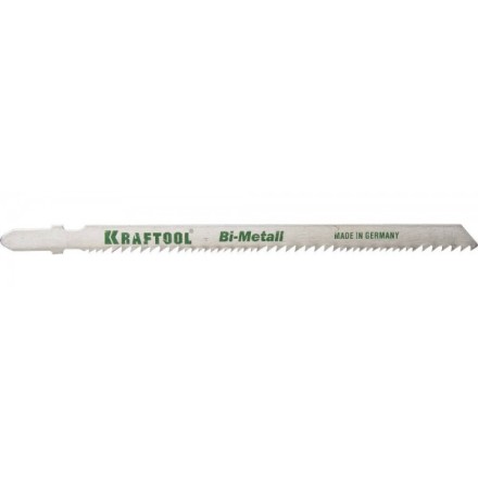 Полотна KRAFTOOL, T345XF, для эл/лобзика, Bi-Metall,универ.: по нерж.стали, дереву с гвоздями, EU-хвост., шаг 1,8-2,5мм, 110мм, 2шт 159505-U купить в Нижневартовске