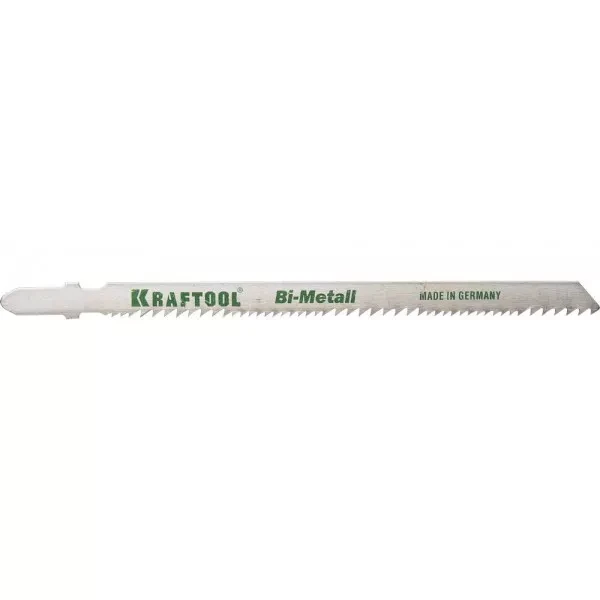 Полотна KRAFTOOL, T345XF, для эл/лобзика, Bi-Metall,универ.: по нерж.стали, дереву с гвоздями, EU-хвост., шаг 1,8-2,5мм, 110мм, 2шт 159505-U купить в Нижневартовске