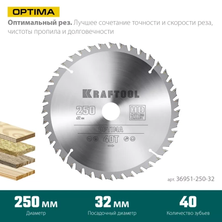 Диск пильный OPTIMA, повышенный ресурс 36951-250-32 купить в Нижневартовске