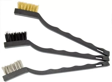 Набор щеток 3 шт металлические с пластмассовой ручкой малые MATRIX 74860 купить в Нижневартовске