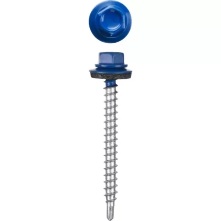 Саморезы СКД кровельные, RAL 5005 синий насыщенный, 51 х 4.8 мм, 250 шт, для деревянной обрешетки, STAYER 30305-48-051-5005 купить в Нижневартовске