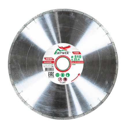 Диск алмазный 1A1RSS ALLIGATOR SKYWER 510*4,0*10*38T*25,4 mm купить в Нижневартовске