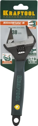 Ключ разводной SlimWide-S, 200 / 38 мм, KRAFTOOL 27263-20 купить в Нижневартовске