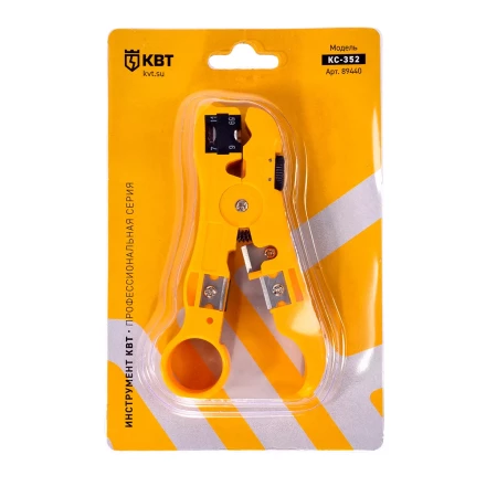 Стриппер КВТ КС-332 для снятия изоляции с коаксиального кабеля (89440) купить в Нижневартовске
