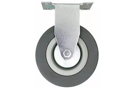 Аппаратное неповоротное колесо HITCH 100*25 резина серая FCg46 (SZ084847) купить в Нижневартовске