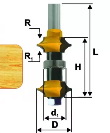 Фреза кром калевочная регул ф22мм хв 12мм 10696 купить в Нижневартовске